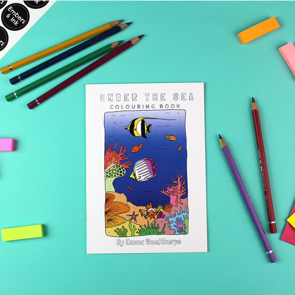 The Under The Sea Colouring Book by Embers and Ink